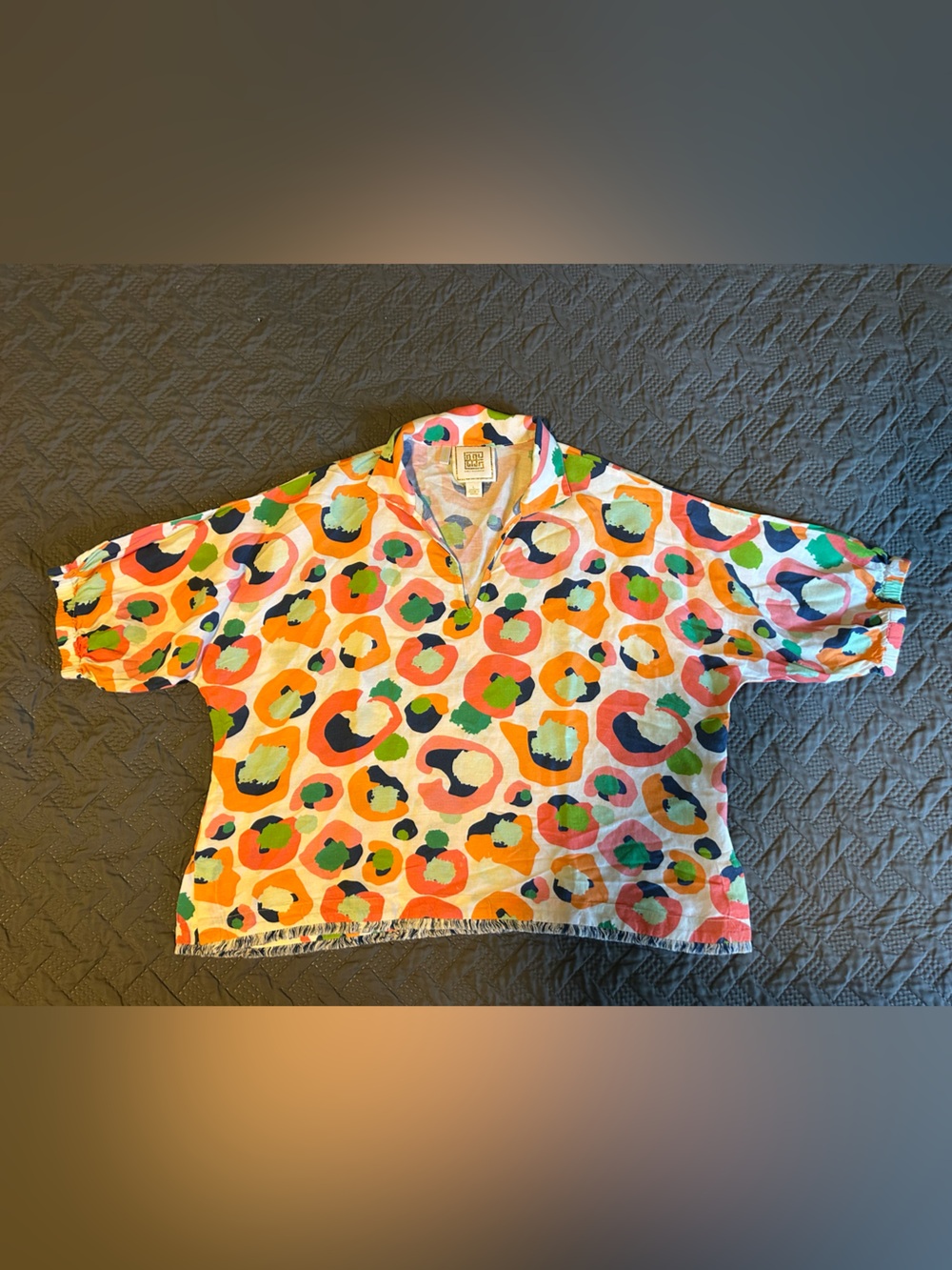 Emily McCarthy Colorful Abstract Print Pullover Top - Multi